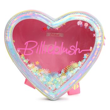 Girls Iridescent Heart Backpack