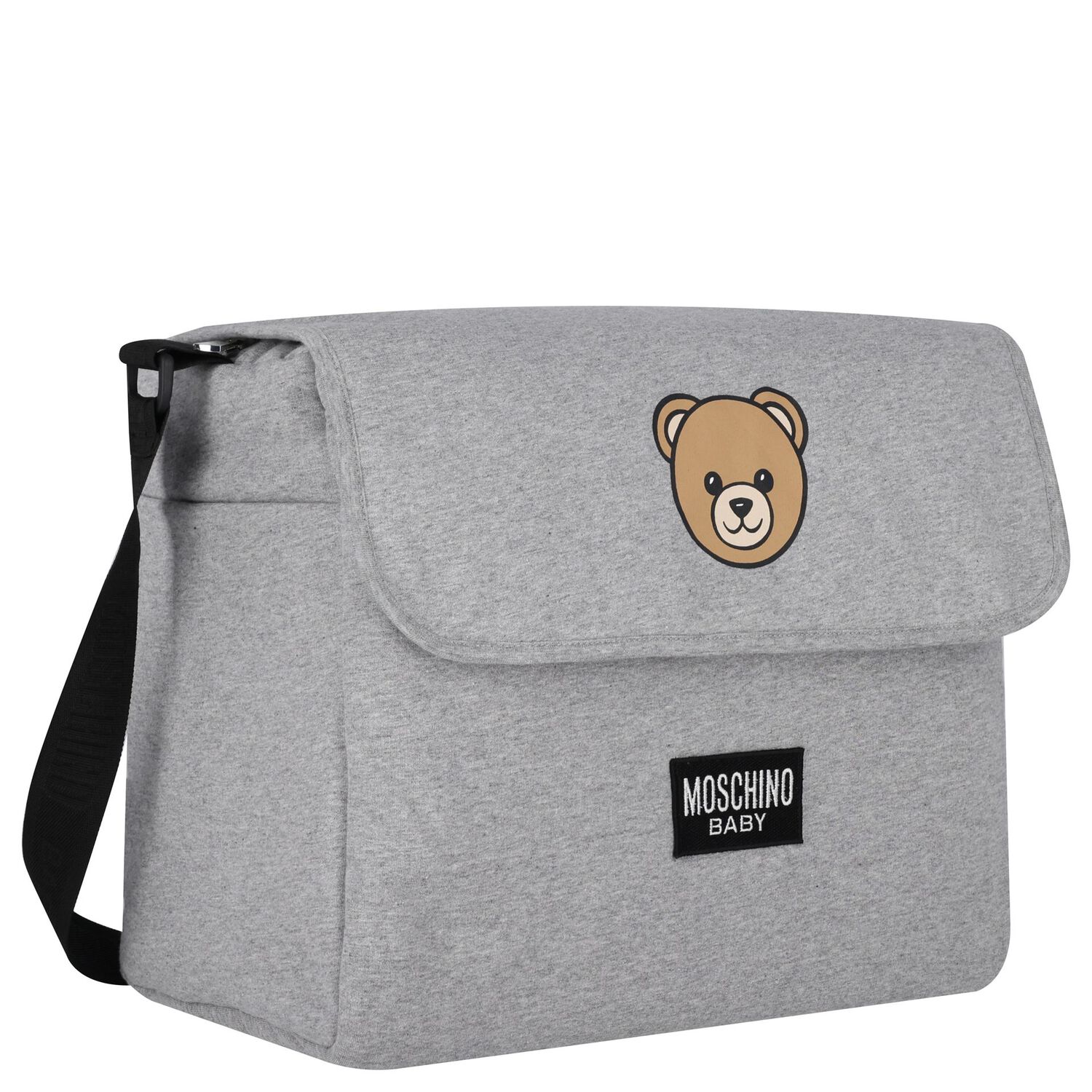 Grey Teddy Bear Baby Changing Bag, 6, hi-res