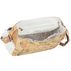 White & Beige Geo Map Baby Changing Bag, 1, hi-res