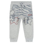 Younger Boys Grey Logo Joggers, 1, hi-res