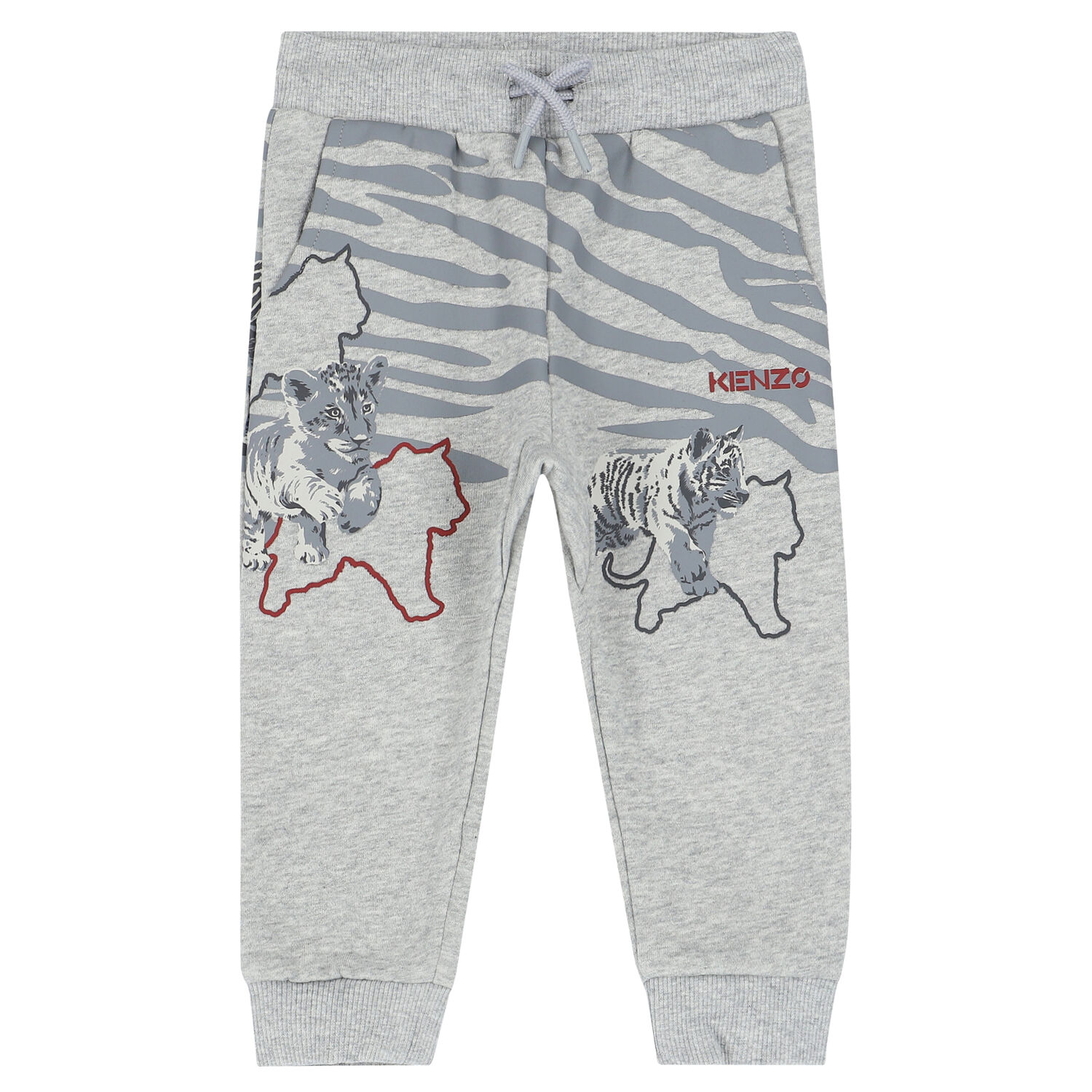 Younger Boys Grey Logo Joggers, 1, hi-res image number null