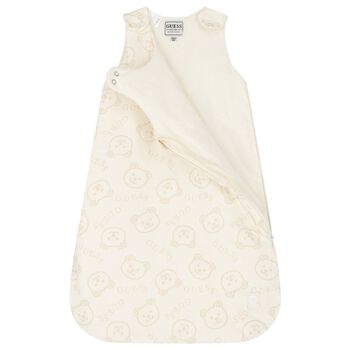 Ivory Teddy Bear Baby Sleeping Bag