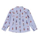 Boys Blue Logo Teddy Bear Shirt, 1, hi-res