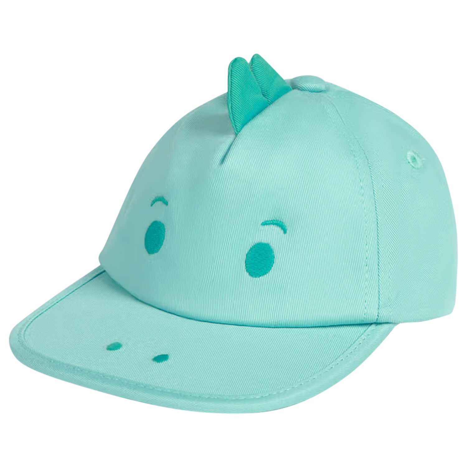 Younger Boys Aqua Dinosaur Cap, 3, hi-res