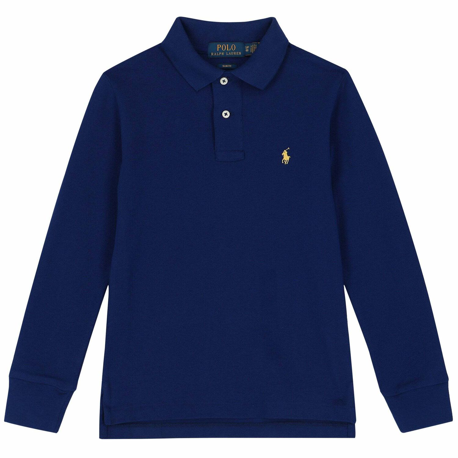 Older Boys Navy Logo Polo Shirt , 3, hi-res