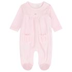 Baby Girls Pink & White Babygrows ( 2 Pack ), 1, hi-res