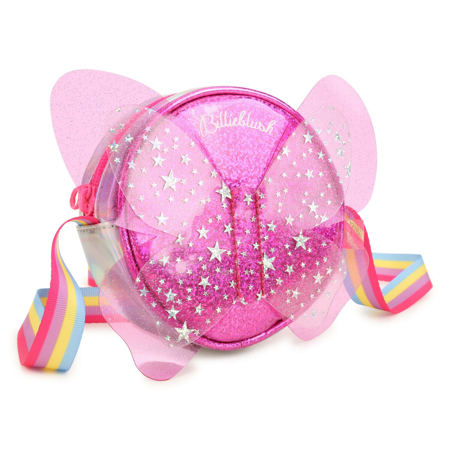 Girls Pink Butterfly Handbag (13cm), 1, hi-res