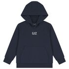Boys Navy Blue Logo Tracksuit, 2, hi-res