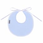 Baby Blue Cotton Bib, 1, hi-res