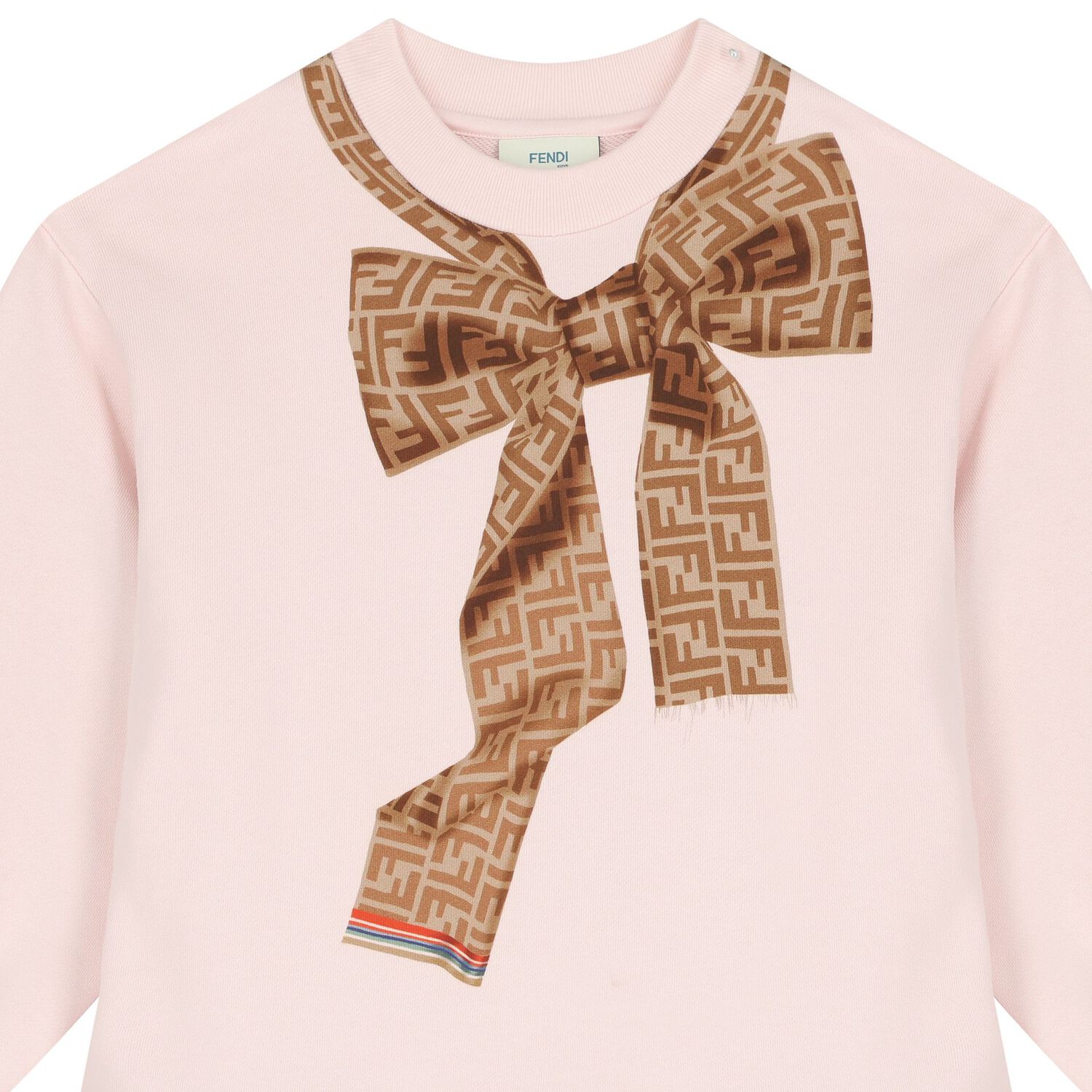 Girls Pink Logo Sweatshirt Dress, 1, hi-res