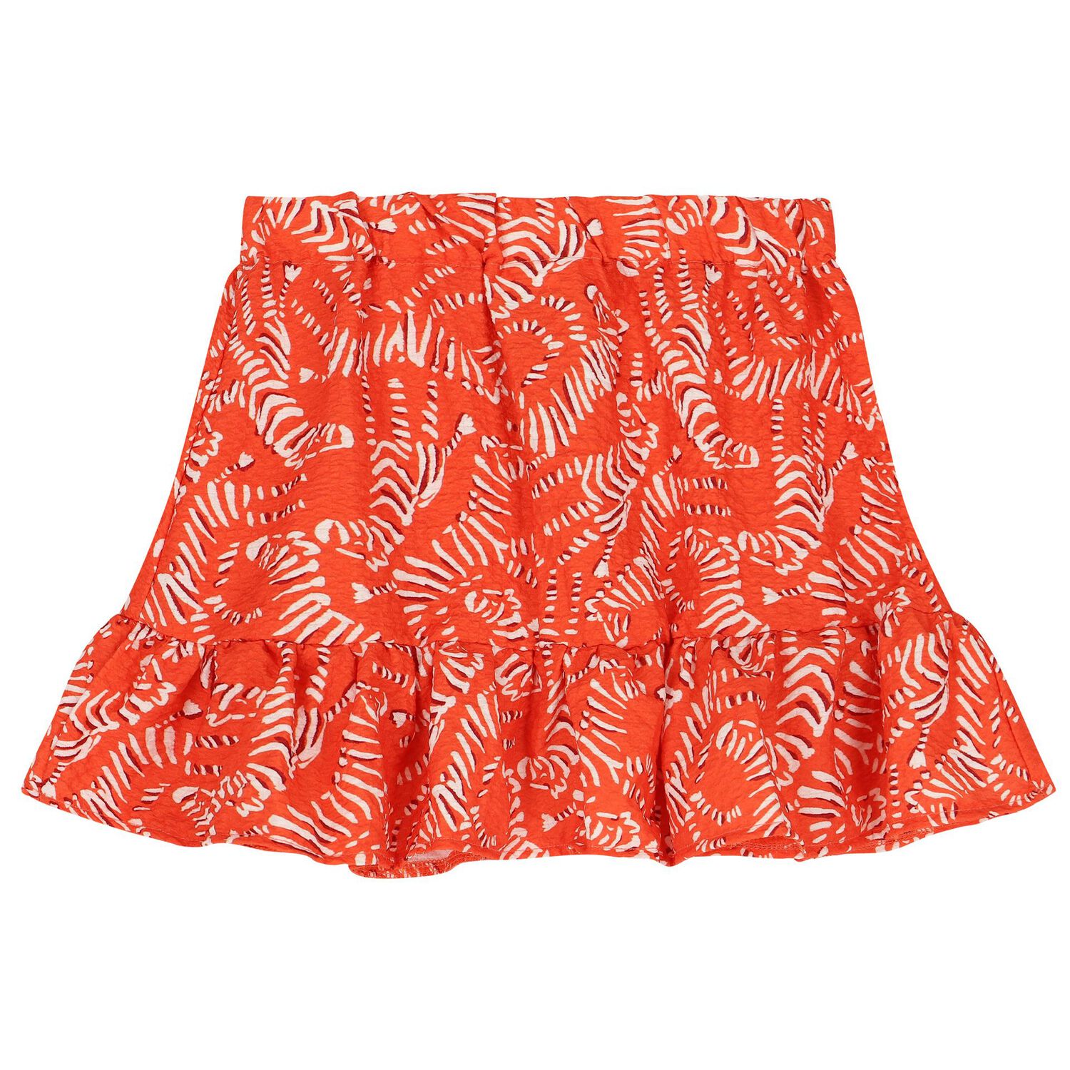 Girls Pink & Orange Ruffled Skirt Set, 1, hi-res image number null