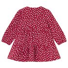 Younger Girls Red Cheetah Dress, 1, hi-res