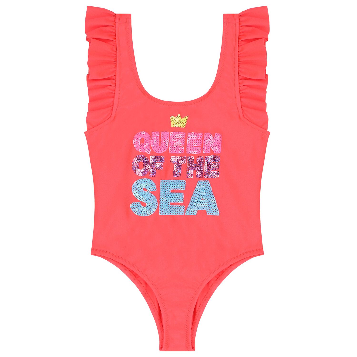 Girls Coral Sequins Swimsuit, 1, hi-res image number null