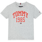 Boys Grey Logo T-Shirt, 3, hi-res