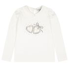 Girls Ivory Heart Skirt Set, 1, hi-res