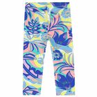 Girls Multi Coloured Printed Leggings, 1, hi-res