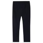 Girls Black Leggings, 2, hi-res