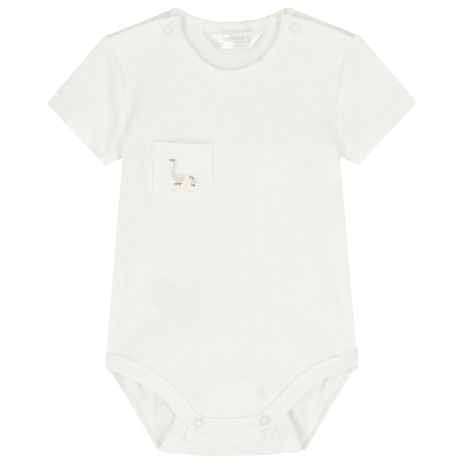 Ivory & Grey Bodysuits Set ( 2 Pack ), 1, hi-res