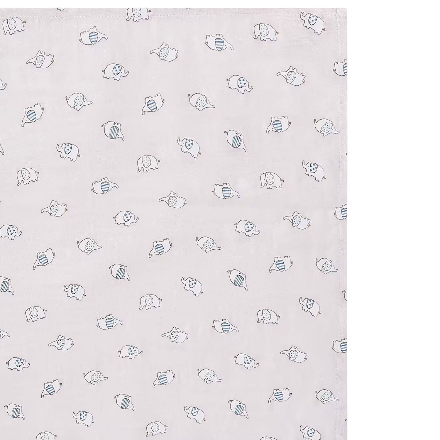 Beige Elephant Muslin Swaddles, 1, hi-res