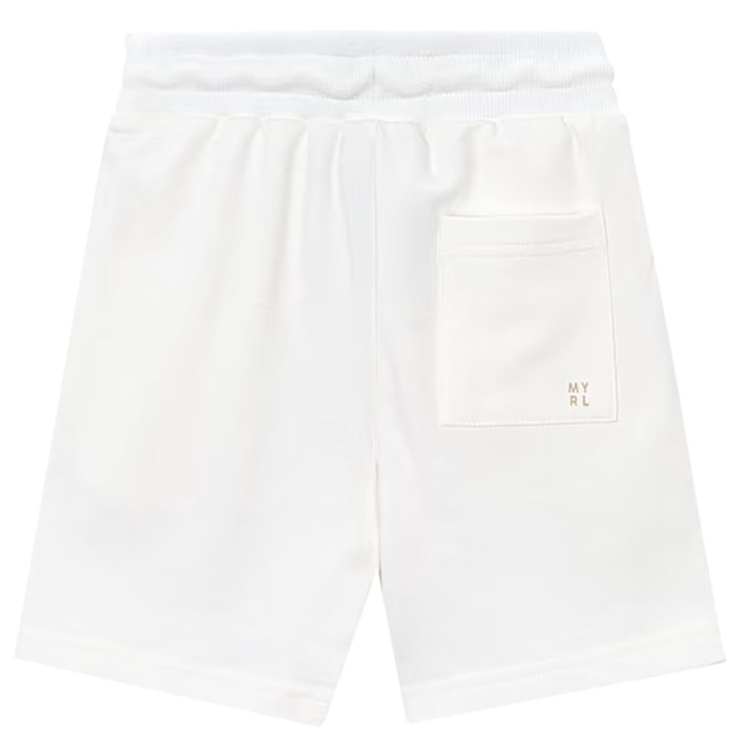 Boys White Logo Shorts, 5, hi-res