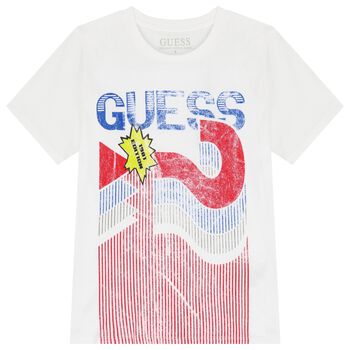 Boys White Logo T-Shirt