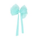 Girls Blue Bow Hair Clip, 3, hi-res