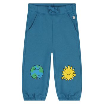 Younger Boys Blue Sun & Earth Joggers