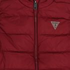 Boys White, Blue & Burgundy Reversible Gilet, 1, hi-res