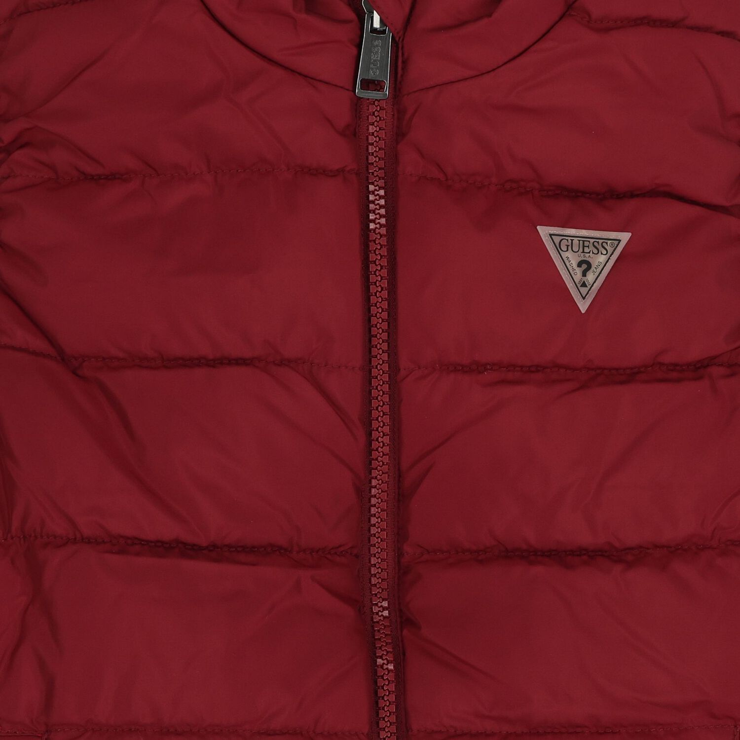 Boys White, Blue & Burgundy Reversible Gilet, 1, hi-res