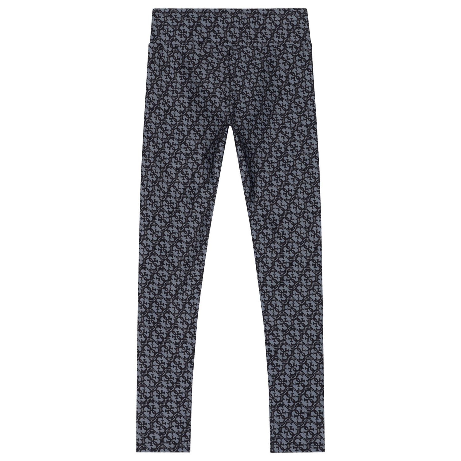 Girls Black & Grey Logo Leggings, 1, hi-res image number null