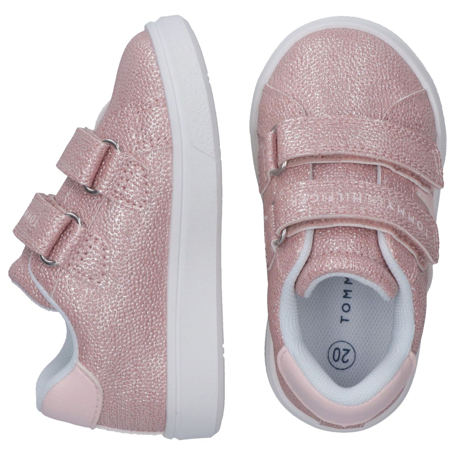 Girls Pink Logo Trainers, 1, hi-res