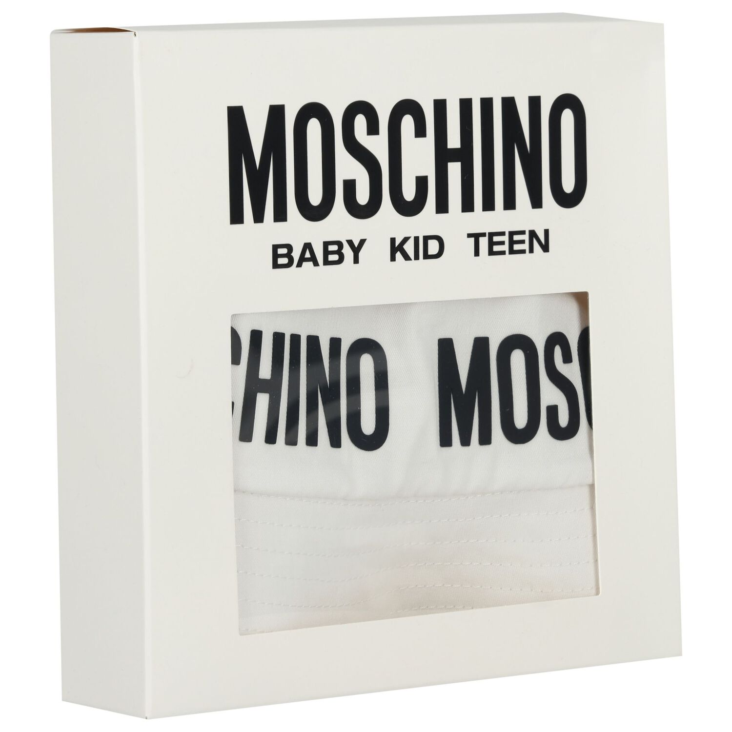 White Logo Baby Hat, 1, hi-res