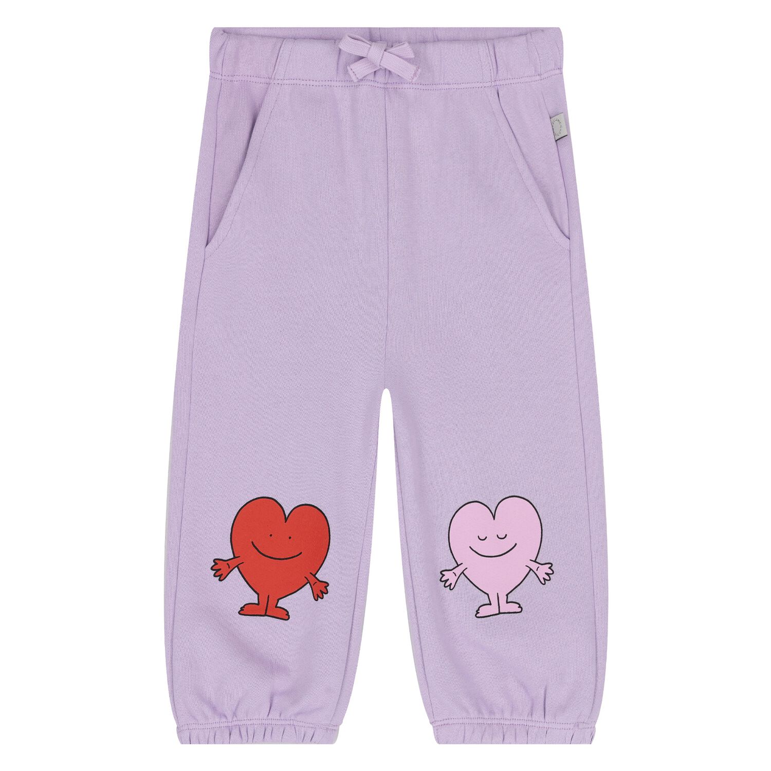Younger Girls Purple Heart Joggers, 1, hi-res