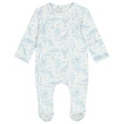 Baby Boys White & Blue Africa Babygrow Gift Set  , 1, hi-res