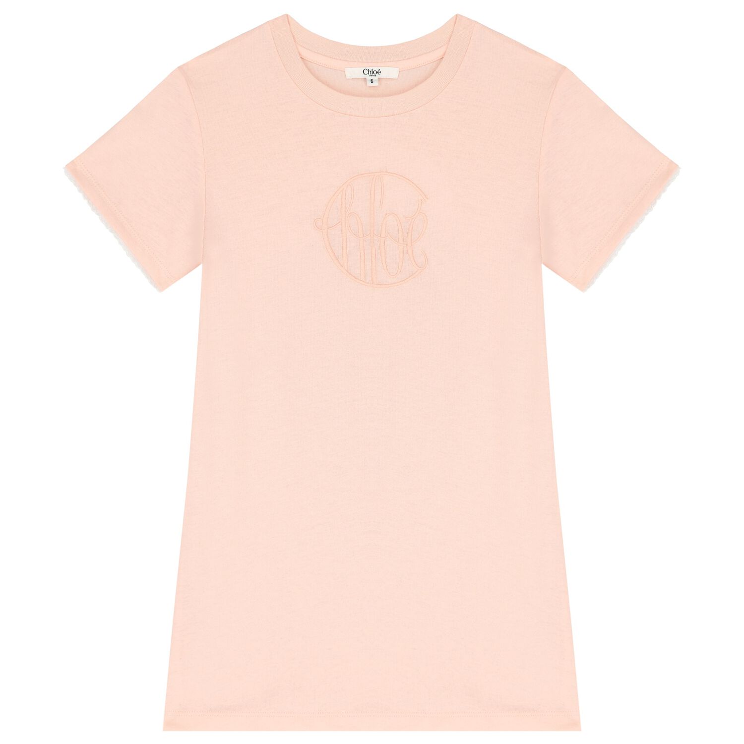 Girls Pink Logo Dress, 1, hi-res