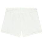 Girls White Shorts, 1, hi-res