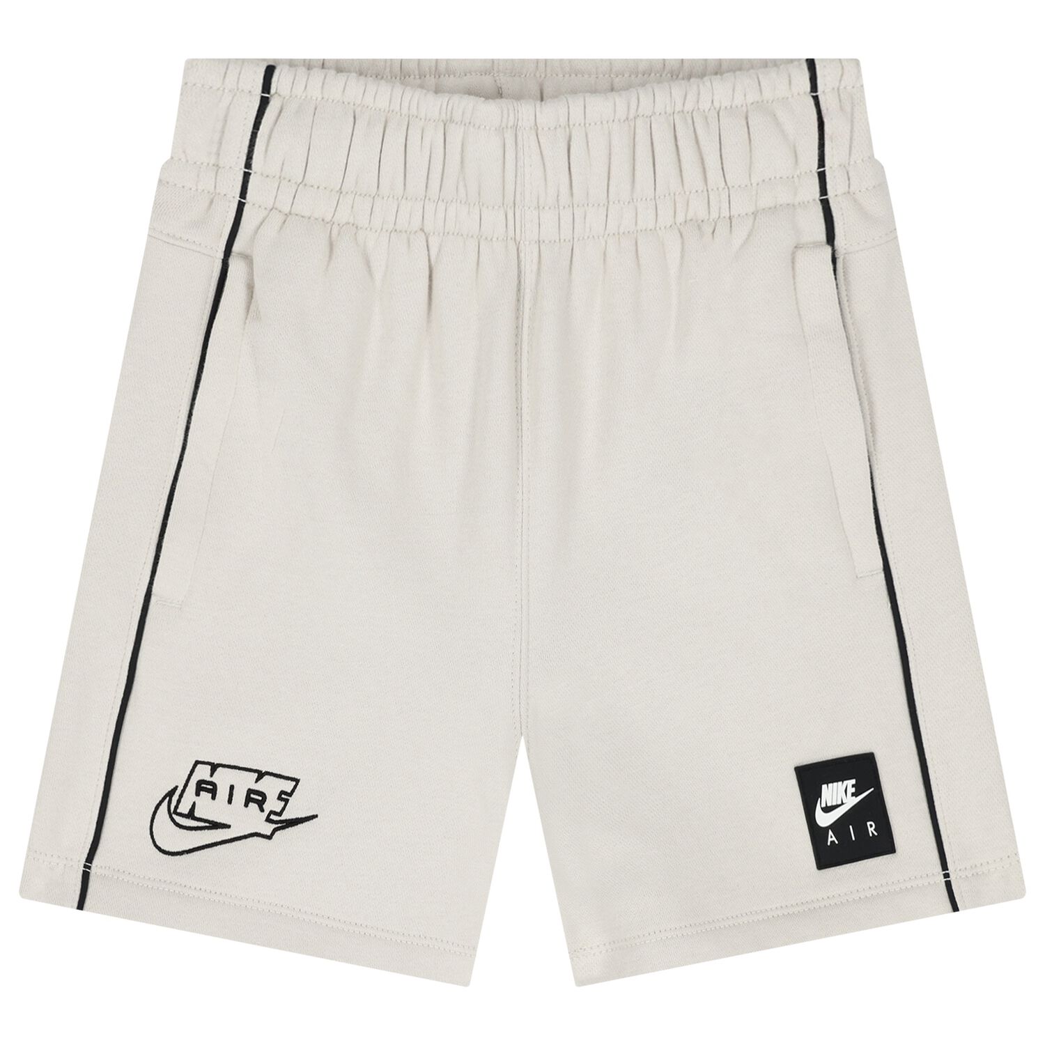 Boys Beige Logo Shorts, 2, hi-res