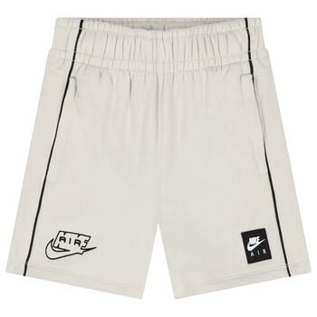 Boys Beige Logo Shorts
