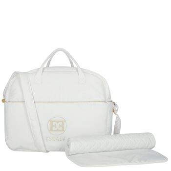 White Logo Baby Changing Bag