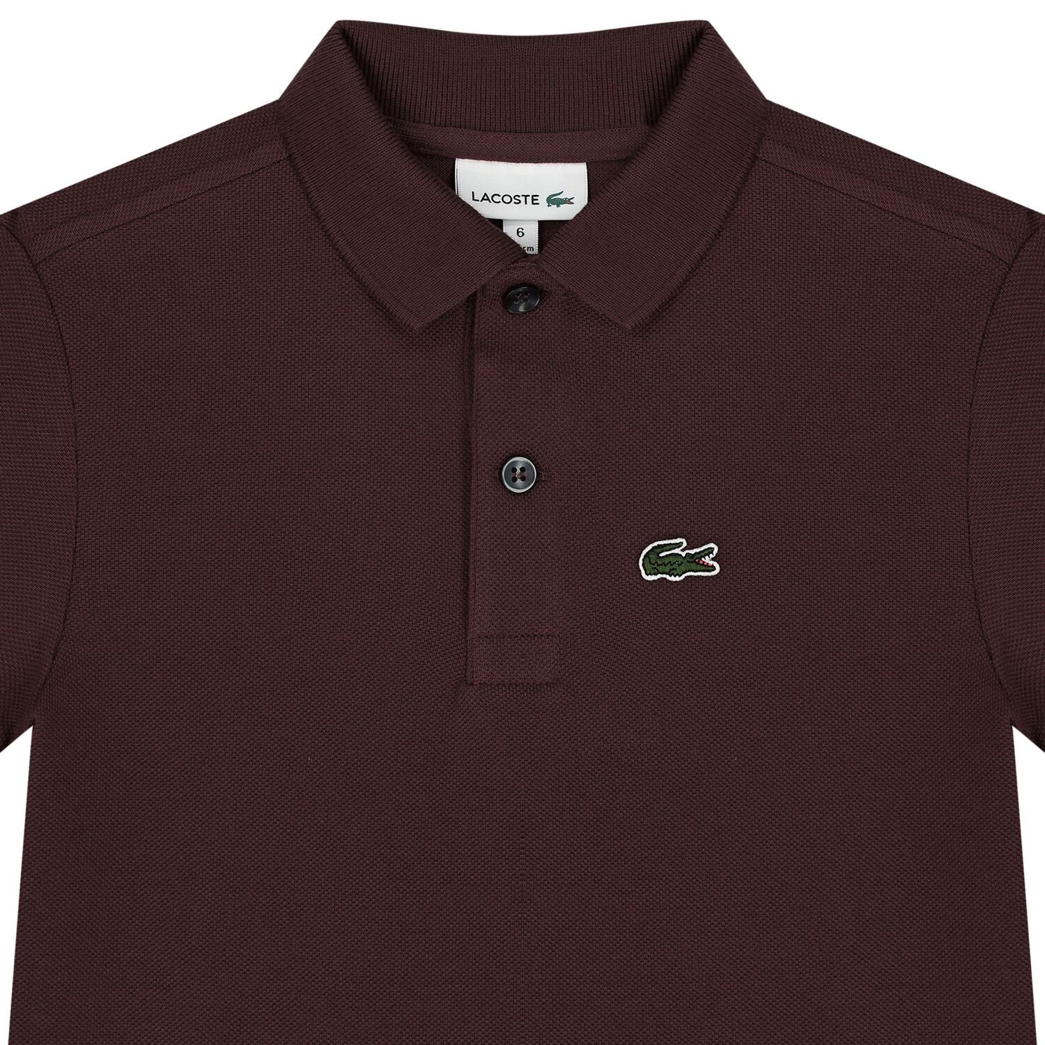 Boys Burgundy Logo Polo Shirt, 4, hi-res