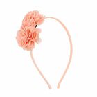 Girls Pink Flower Headband, 1, hi-res
