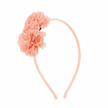 Girls Pink Flower Headband