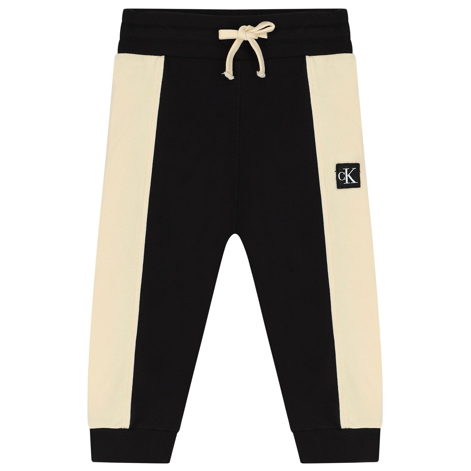 Baby Boys Beige & Black Logo Tracksuit, 1, hi-res image number null