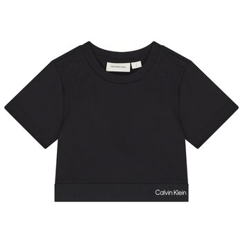Girls Black Logo T-Shirt