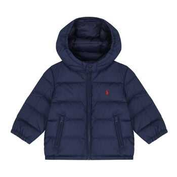 Baby Boys Naby Blue Logo Puffer Jacket