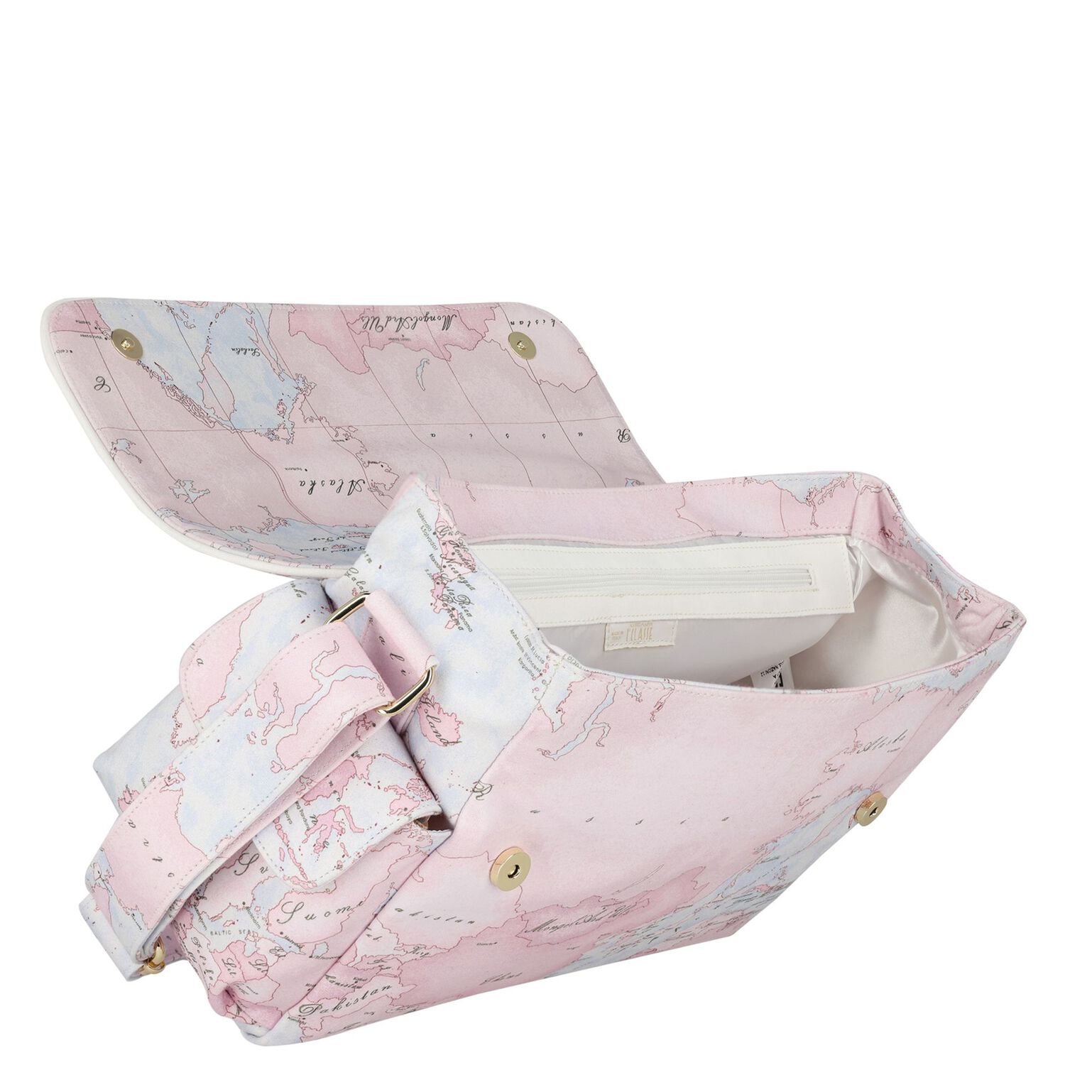 Pink & Blue Geo Map Baby Changing Bag, 1, hi-res