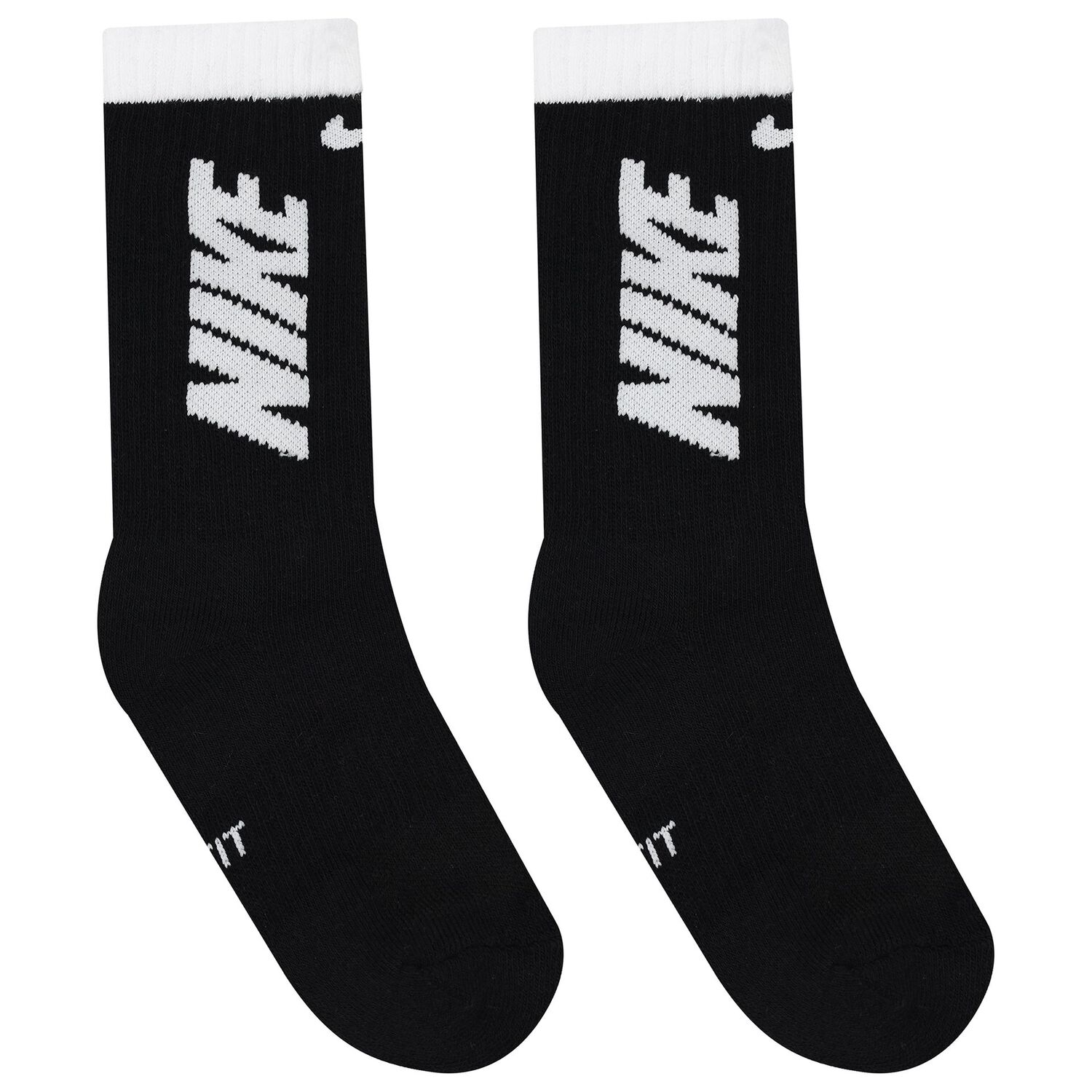 White & Black Logo Socks ( 3-Pack ), 1, hi-res image number null