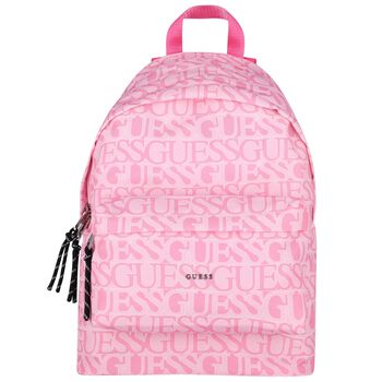 Girls Pink Logo Backpack
