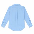 Boys Blue & White Logo Shirt , 1, hi-res