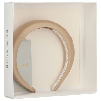 Girls Beige Padded Headband